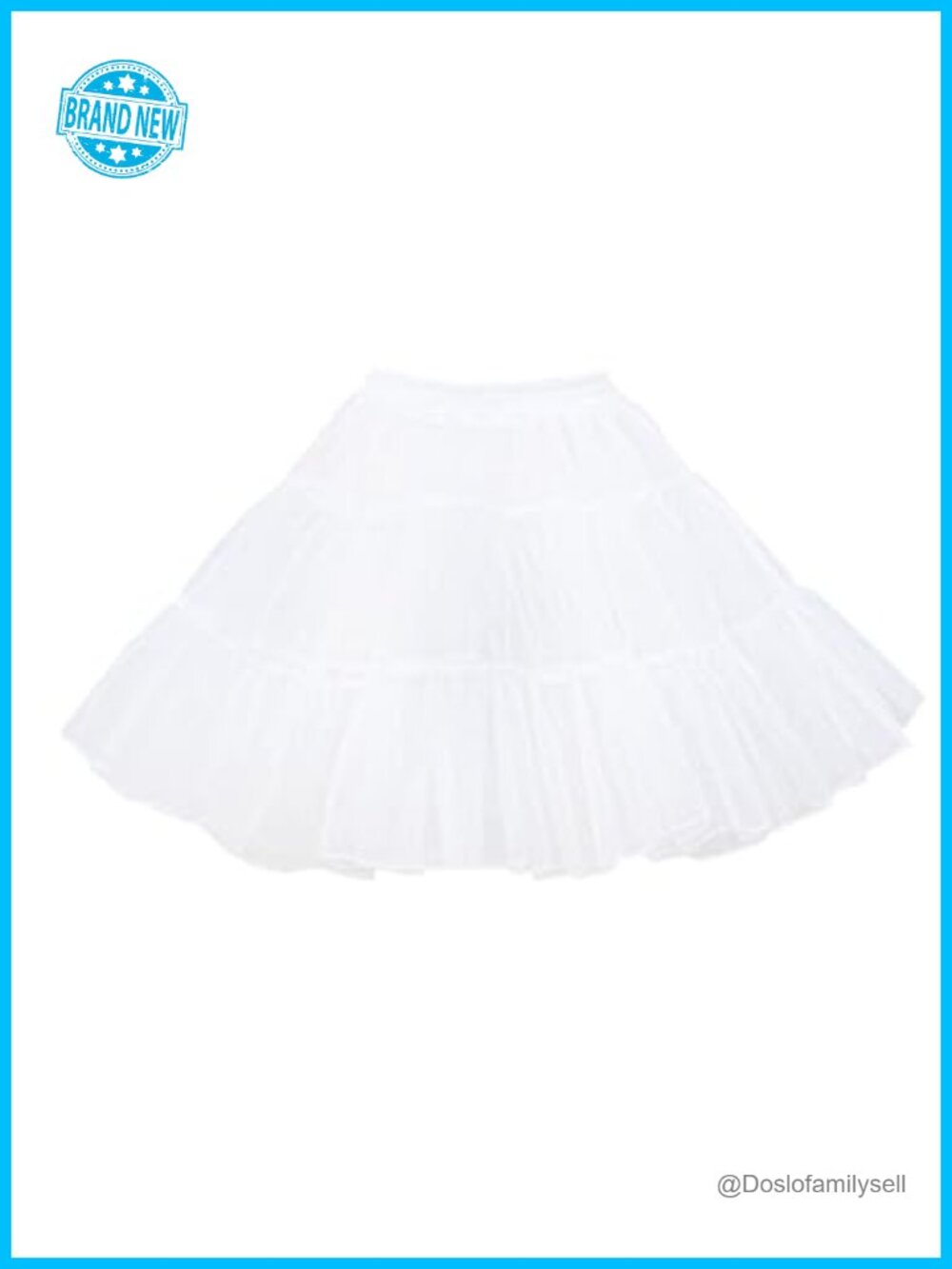 Tulle Chiffon Half Slip Petticoat Mini Skirt Fluffy Layered Underskirt